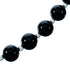 Onyx Howlite Genuine Sterling Silver Navajo Indian Bead Necklace RX113625